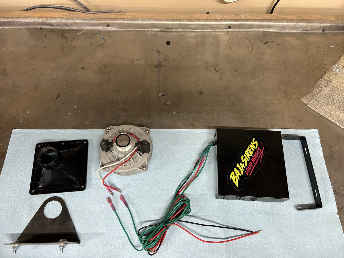 Baja Sirens kit laid out